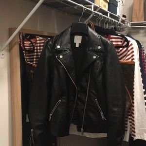 Brand new faux leather jacket size xs/s